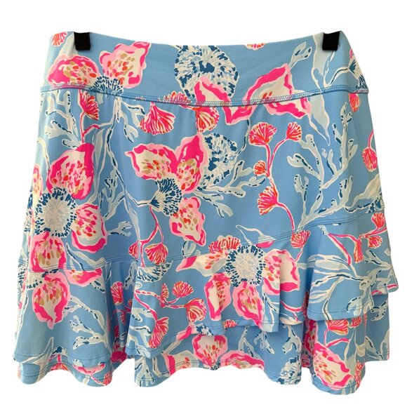 Lilly Pulitzer Luxletic Sz Large Romana High Rise Skort BAHAMIAN RHAPSODY $118 - Picture 5 of 6